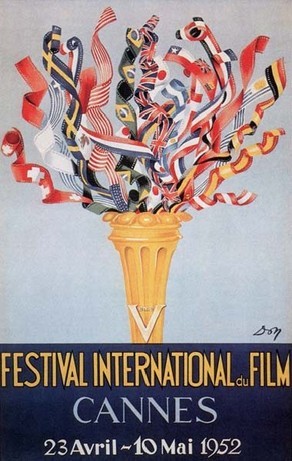 Cartel de del Festival de Cannes 1952
