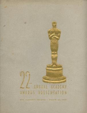 Cartel de de los Oscars 1950