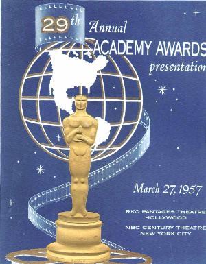 Cartel de de los Oscars 1957