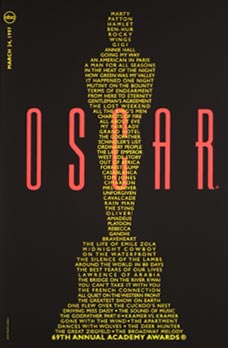 Cartel de de los Oscars 1997