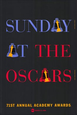 Cartel de de los Oscars 1999