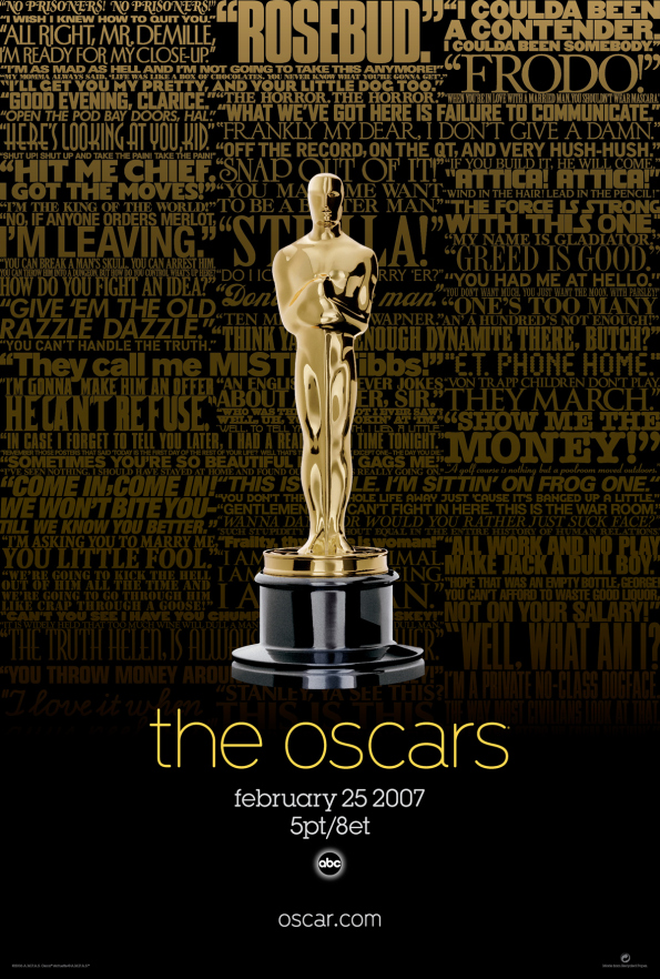 Cartel de de los Oscars 2007