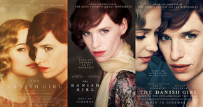 Tres nuevos carteles de Eddie Redmayne en 'The Danish Girl'